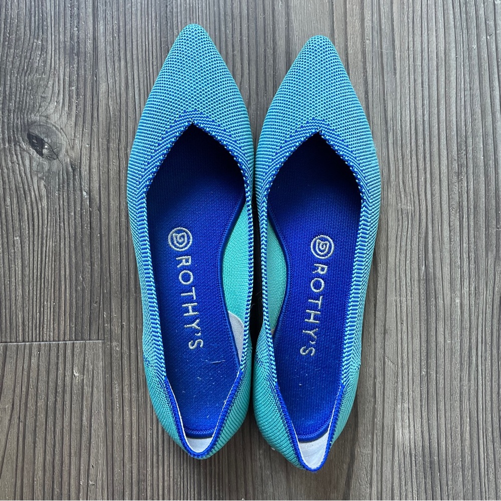 Rothy’s The Point Aquamarine 7.5